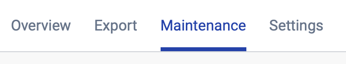 360 Monitoring Menu Bar Highlighting Maintenance Tab